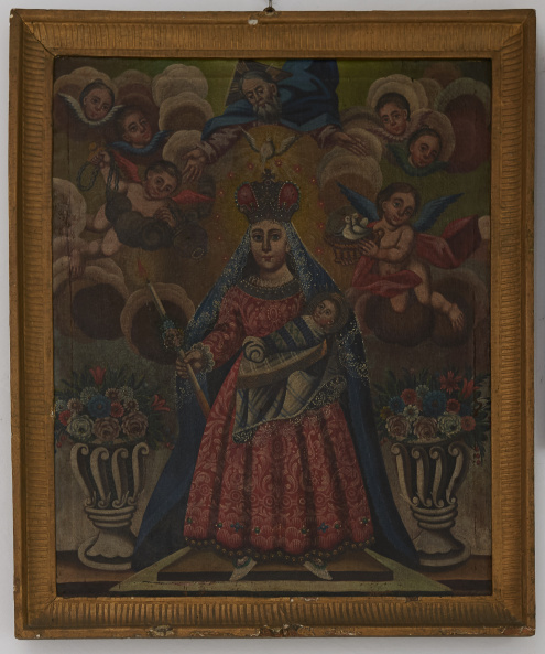 Matka Boka Gromniczna, 2. poł. XIX wieku, olej na płótnie, kościół św. Bartłomieja w Łapanowie