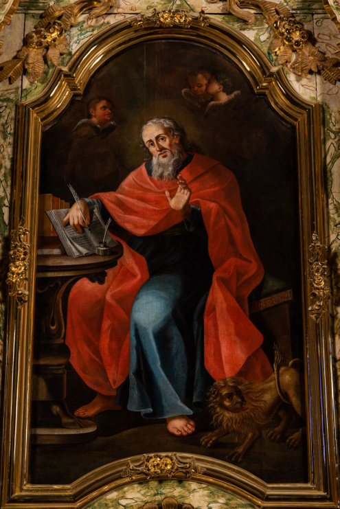 Obraz z wizerunkiem św. Marka z kościoła św. Marka w Krakowie