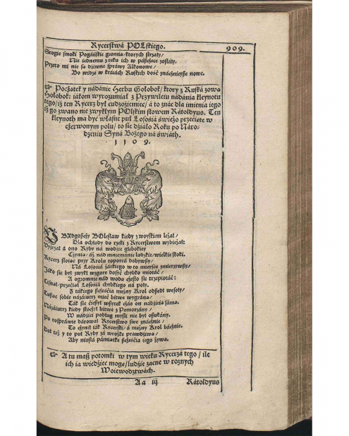 B. Paprocki, Gniazdo cnoty, Kraków 1578, s. 909 via Polona
