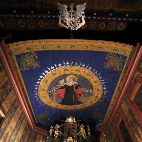 Polichromia kościoła św. Sebastiana w Wieliczce autorstwa Włodzimierza Tetmajera; fot. SDM