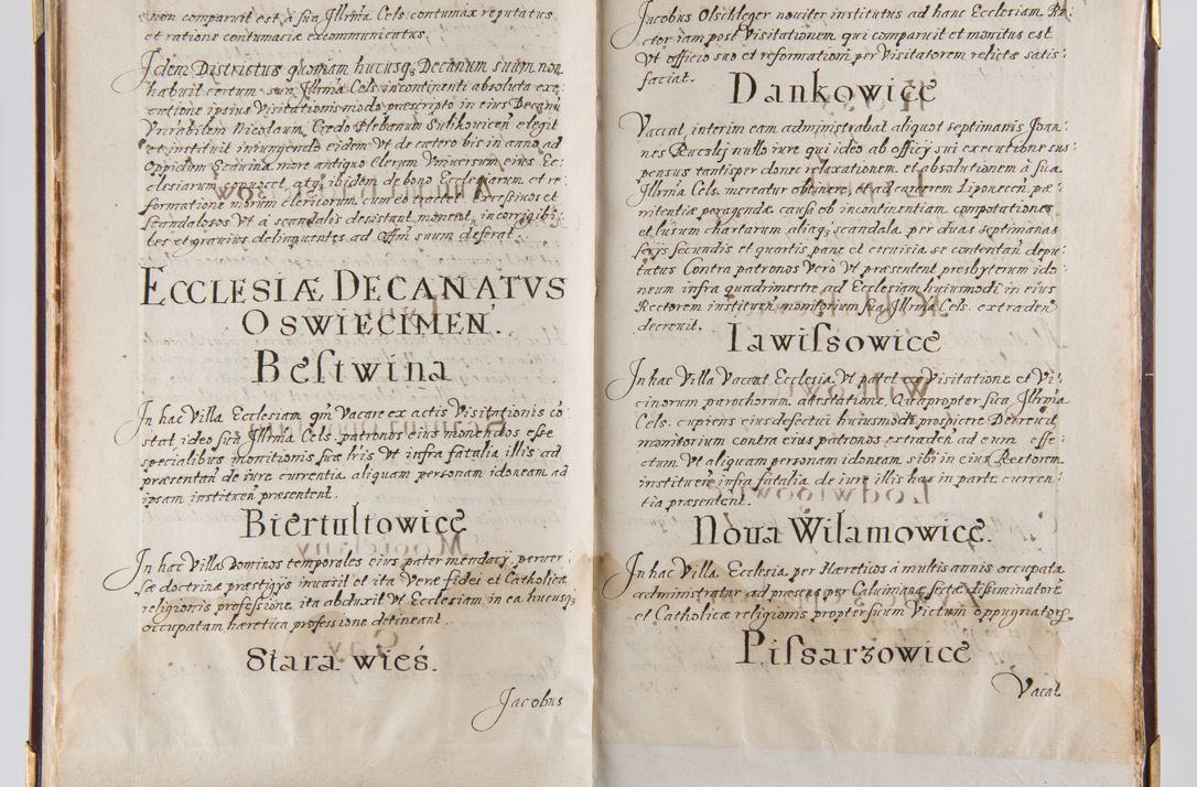 Zdjęcie nr 23 dla obiektu archiwalnego: Liber continens decreta executiva visitationum et alia ad correctionem et reformationem vitae et morum cleri pertinentia tempore fel. rec. R.D. Bernardi Maciejowski Cardinalis et episcopi Cracoviensis ac ducis Severiensis conscripta ex annis 1601 et sequent