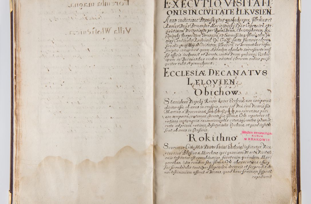Zdjęcie nr 26 dla obiektu archiwalnego: Liber continens decreta executiva visitationum et alia ad correctionem et reformationem vitae et morum cleri pertinentia tempore fel. rec. R.D. Bernardi Maciejowski Cardinalis et episcopi Cracoviensis ac ducis Severiensis conscripta ex annis 1601 et sequent