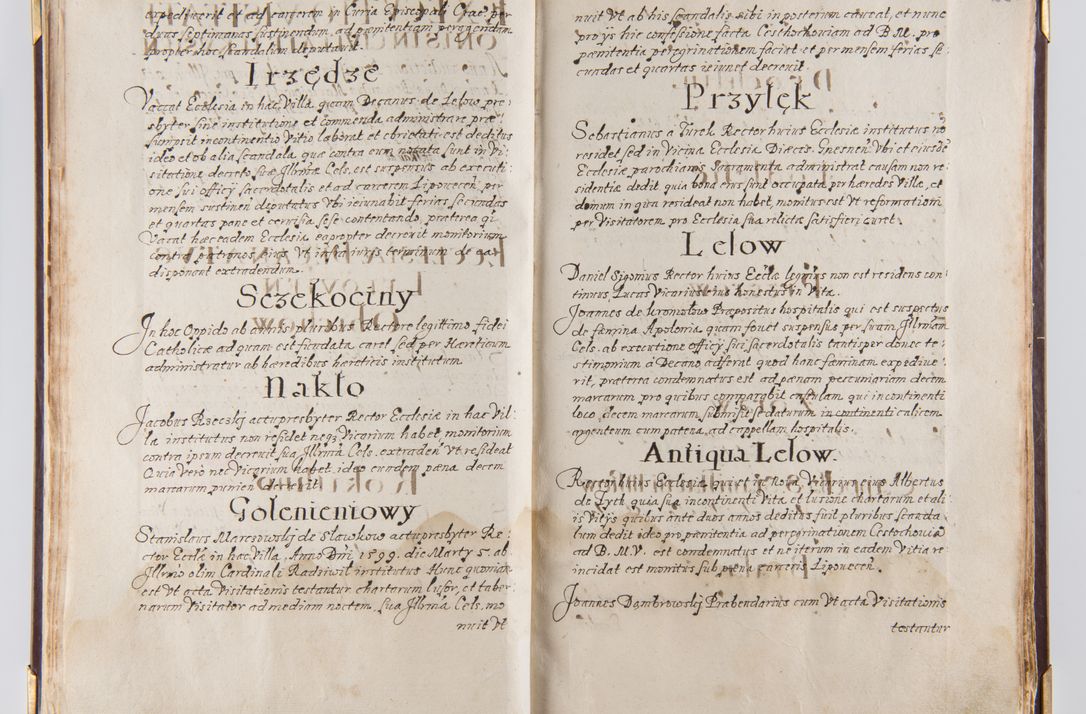 Zdjęcie nr 28 dla obiektu archiwalnego: Liber continens decreta executiva visitationum et alia ad correctionem et reformationem vitae et morum cleri pertinentia tempore fel. rec. R.D. Bernardi Maciejowski Cardinalis et episcopi Cracoviensis ac ducis Severiensis conscripta ex annis 1601 et sequent