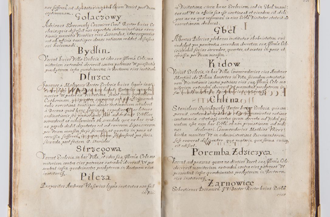 Zdjęcie nr 36 dla obiektu archiwalnego: Liber continens decreta executiva visitationum et alia ad correctionem et reformationem vitae et morum cleri pertinentia tempore fel. rec. R.D. Bernardi Maciejowski Cardinalis et episcopi Cracoviensis ac ducis Severiensis conscripta ex annis 1601 et sequent