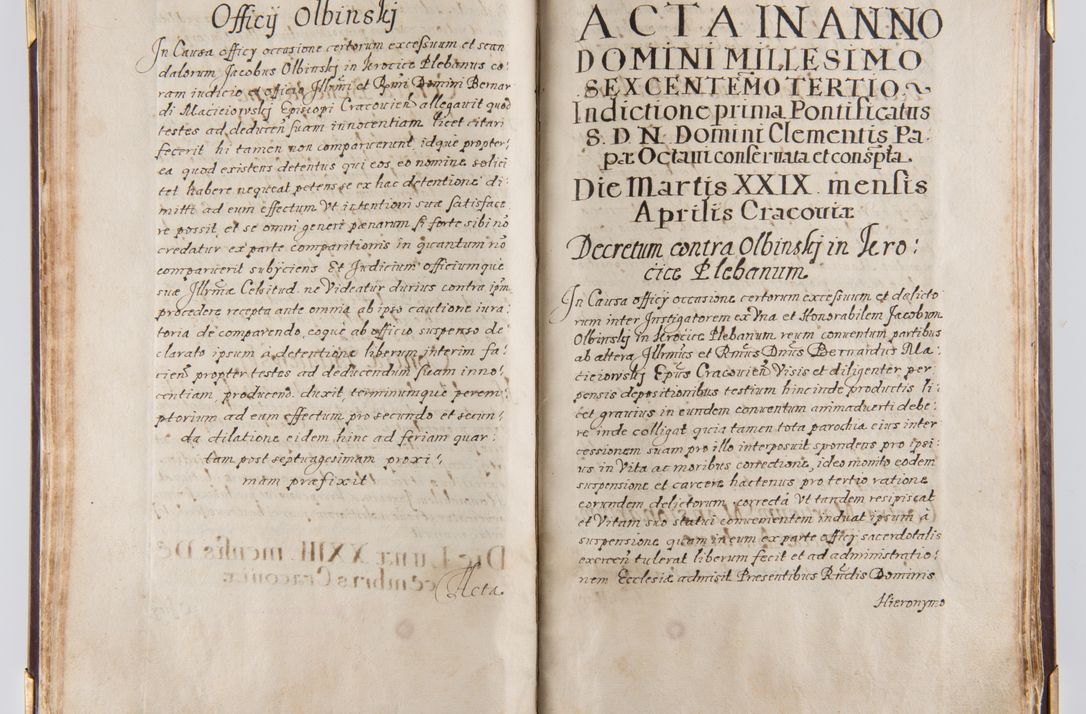 Zdjęcie nr 53 dla obiektu archiwalnego: Liber continens decreta executiva visitationum et alia ad correctionem et reformationem vitae et morum cleri pertinentia tempore fel. rec. R.D. Bernardi Maciejowski Cardinalis et episcopi Cracoviensis ac ducis Severiensis conscripta ex annis 1601 et sequent