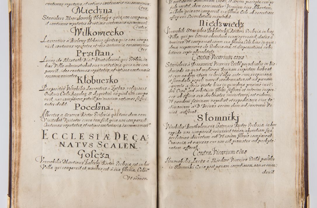 Zdjęcie nr 62 dla obiektu archiwalnego: Liber continens decreta executiva visitationum et alia ad correctionem et reformationem vitae et morum cleri pertinentia tempore fel. rec. R.D. Bernardi Maciejowski Cardinalis et episcopi Cracoviensis ac ducis Severiensis conscripta ex annis 1601 et sequent