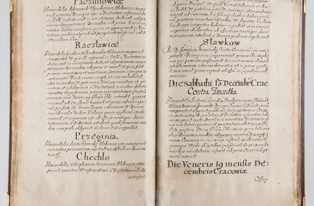 Zdjęcie nr 70 dla obiektu archiwalnego: Liber continens decreta executiva visitationum et alia ad correctionem et reformationem vitae et morum cleri pertinentia tempore fel. rec. R.D. Bernardi Maciejowski Cardinalis et episcopi Cracoviensis ac ducis Severiensis conscripta ex annis 1601 et sequent