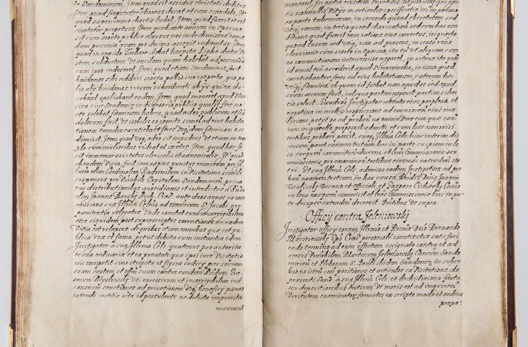 Zdjęcie nr 85 dla obiektu archiwalnego: Liber continens decreta executiva visitationum et alia ad correctionem et reformationem vitae et morum cleri pertinentia tempore fel. rec. R.D. Bernardi Maciejowski Cardinalis et episcopi Cracoviensis ac ducis Severiensis conscripta ex annis 1601 et sequent