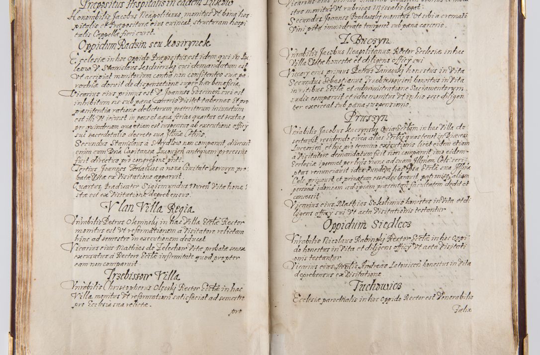 Zdjęcie nr 89 dla obiektu archiwalnego: Liber continens decreta executiva visitationum et alia ad correctionem et reformationem vitae et morum cleri pertinentia tempore fel. rec. R.D. Bernardi Maciejowski Cardinalis et episcopi Cracoviensis ac ducis Severiensis conscripta ex annis 1601 et sequent