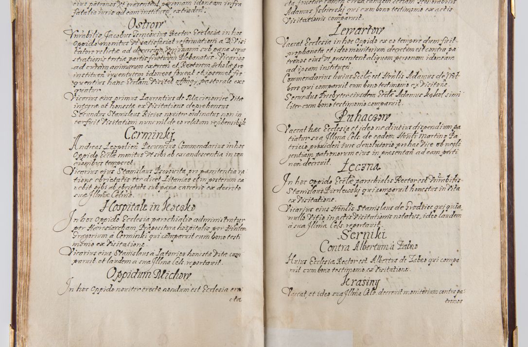 Zdjęcie nr 91 dla obiektu archiwalnego: Liber continens decreta executiva visitationum et alia ad correctionem et reformationem vitae et morum cleri pertinentia tempore fel. rec. R.D. Bernardi Maciejowski Cardinalis et episcopi Cracoviensis ac ducis Severiensis conscripta ex annis 1601 et sequent