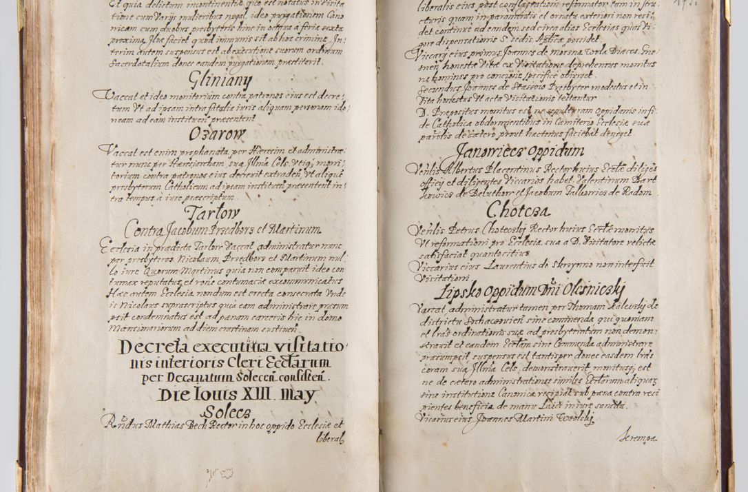 Zdjęcie nr 102 dla obiektu archiwalnego: Liber continens decreta executiva visitationum et alia ad correctionem et reformationem vitae et morum cleri pertinentia tempore fel. rec. R.D. Bernardi Maciejowski Cardinalis et episcopi Cracoviensis ac ducis Severiensis conscripta ex annis 1601 et sequent