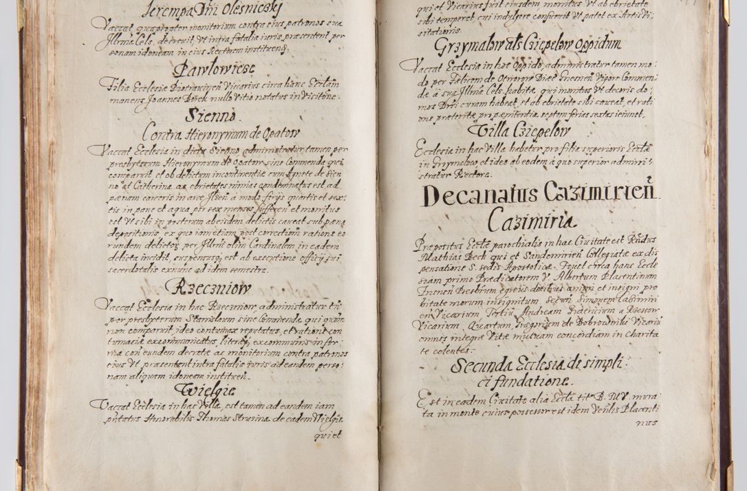 Zdjęcie nr 103 dla obiektu archiwalnego: Liber continens decreta executiva visitationum et alia ad correctionem et reformationem vitae et morum cleri pertinentia tempore fel. rec. R.D. Bernardi Maciejowski Cardinalis et episcopi Cracoviensis ac ducis Severiensis conscripta ex annis 1601 et sequent