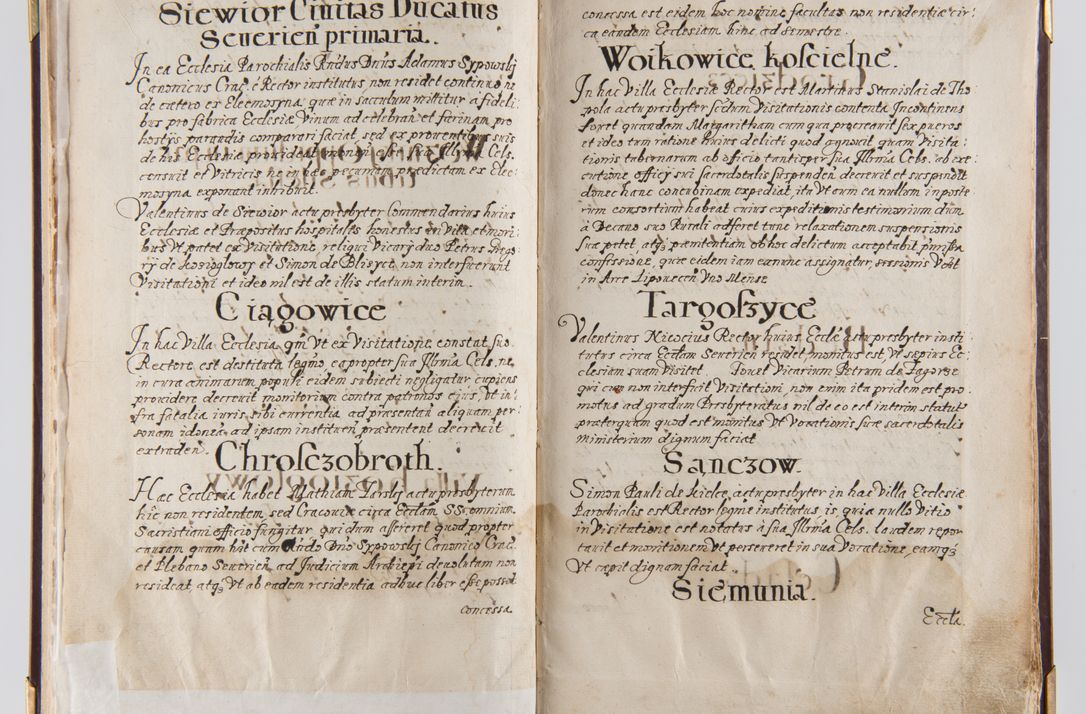 Zdjęcie nr 9 dla obiektu archiwalnego: Liber continens decreta executiva visitationum et alia ad correctionem et reformationem vitae et morum cleri pertinentia tempore fel. rec. R.D. Bernardi Maciejowski Cardinalis et episcopi Cracoviensis ac ducis Severiensis conscripta ex annis 1601 et sequent