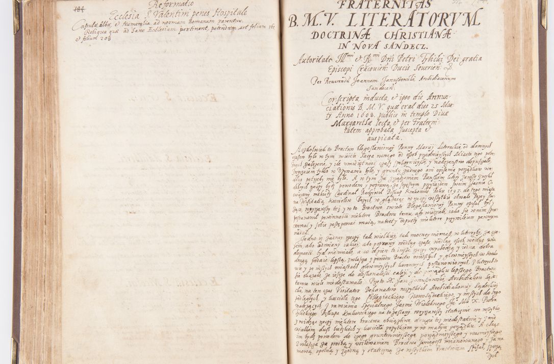 Zdjęcie nr 193 dla obiektu archiwalnego: Visitatio decanatus Boboviensis externa per Joannem Januszowski, archidiaconum Sandecensem, plebanum Solecensem ex mandato speciali R.D. Petri Tylicki episcopi Cracoviensis, praesentibus Martino Chochorovio, preasbytero et Martino Servatio, Andreoviensi clerico facta