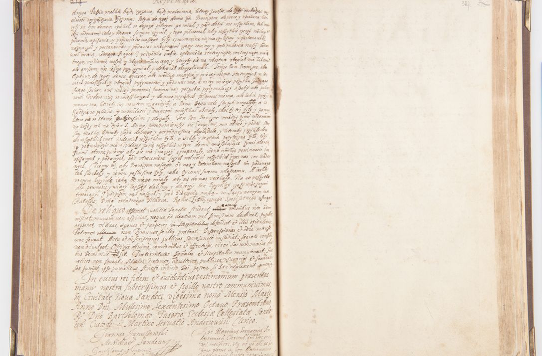 Zdjęcie nr 208 dla obiektu archiwalnego: Visitatio decanatus Boboviensis externa per Joannem Januszowski, archidiaconum Sandecensem, plebanum Solecensem ex mandato speciali R.D. Petri Tylicki episcopi Cracoviensis, praesentibus Martino Chochorovio, preasbytero et Martino Servatio, Andreoviensi clerico facta