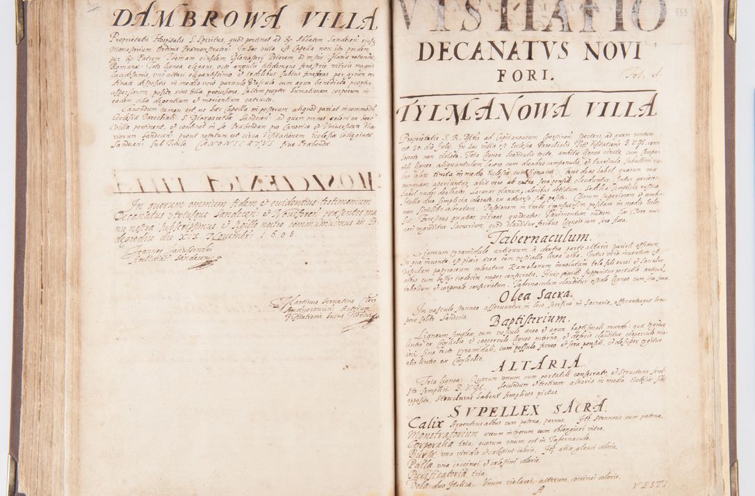 Zdjęcie nr 293 dla obiektu archiwalnego: Visitatio decanatus Boboviensis externa per Joannem Januszowski, archidiaconum Sandecensem, plebanum Solecensem ex mandato speciali R.D. Petri Tylicki episcopi Cracoviensis, praesentibus Martino Chochorovio, preasbytero et Martino Servatio, Andreoviensi clerico facta