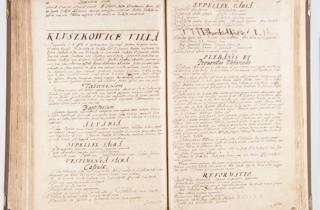 Zdjęcie nr 300 dla obiektu archiwalnego: Visitatio decanatus Boboviensis externa per Joannem Januszowski, archidiaconum Sandecensem, plebanum Solecensem ex mandato speciali R.D. Petri Tylicki episcopi Cracoviensis, praesentibus Martino Chochorovio, preasbytero et Martino Servatio, Andreoviensi clerico facta