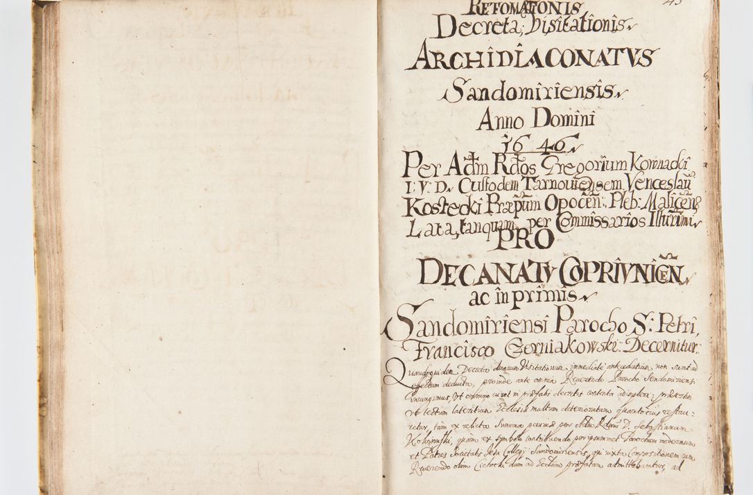 Zdjęcie nr 52 dla obiektu archiwalnego: Visitatio Sandomieriensis Archidiaconatus a.D. 1646 ex commissione R.D. Petri Gembicki, episcopi Cracoviensis, ducis Severiae per Gregorium Kownacki IUD, custodem Tarnoviensem, Venceslaum Kostecki, praepositum Opocnensem, plabanum Malicensem expedita