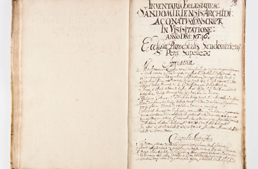 Zdjęcie nr 65 dla obiektu archiwalnego: Visitatio Sandomieriensis Archidiaconatus a.D. 1646 ex commissione R.D. Petri Gembicki, episcopi Cracoviensis, ducis Severiae per Gregorium Kownacki IUD, custodem Tarnoviensem, Venceslaum Kostecki, praepositum Opocnensem, plabanum Malicensem expedita