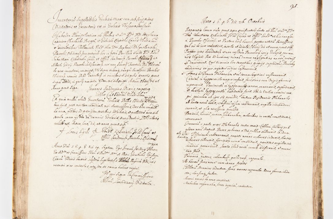 Zdjęcie nr 97 dla obiektu archiwalnego: Visitatio Sandomieriensis Archidiaconatus a.D. 1646 ex commissione R.D. Petri Gembicki, episcopi Cracoviensis, ducis Severiae per Gregorium Kownacki IUD, custodem Tarnoviensem, Venceslaum Kostecki, praepositum Opocnensem, plabanum Malicensem expedita