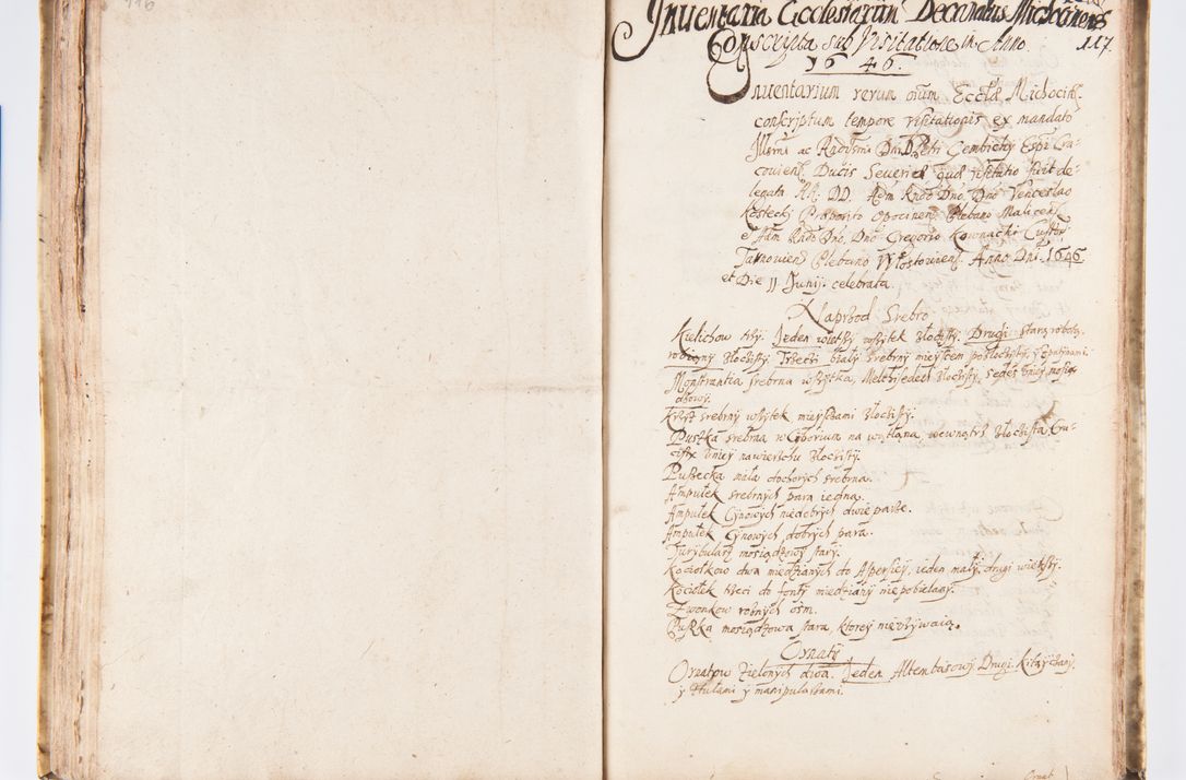 Zdjęcie nr 124 dla obiektu archiwalnego: Visitatio Sandomieriensis Archidiaconatus a.D. 1646 ex commissione R.D. Petri Gembicki, episcopi Cracoviensis, ducis Severiae per Gregorium Kownacki IUD, custodem Tarnoviensem, Venceslaum Kostecki, praepositum Opocnensem, plabanum Malicensem expedita