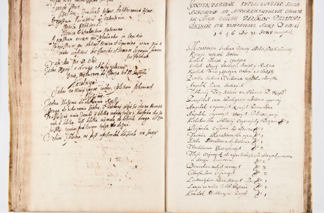 Zdjęcie nr 140 dla obiektu archiwalnego: Visitatio Sandomieriensis Archidiaconatus a.D. 1646 ex commissione R.D. Petri Gembicki, episcopi Cracoviensis, ducis Severiae per Gregorium Kownacki IUD, custodem Tarnoviensem, Venceslaum Kostecki, praepositum Opocnensem, plabanum Malicensem expedita