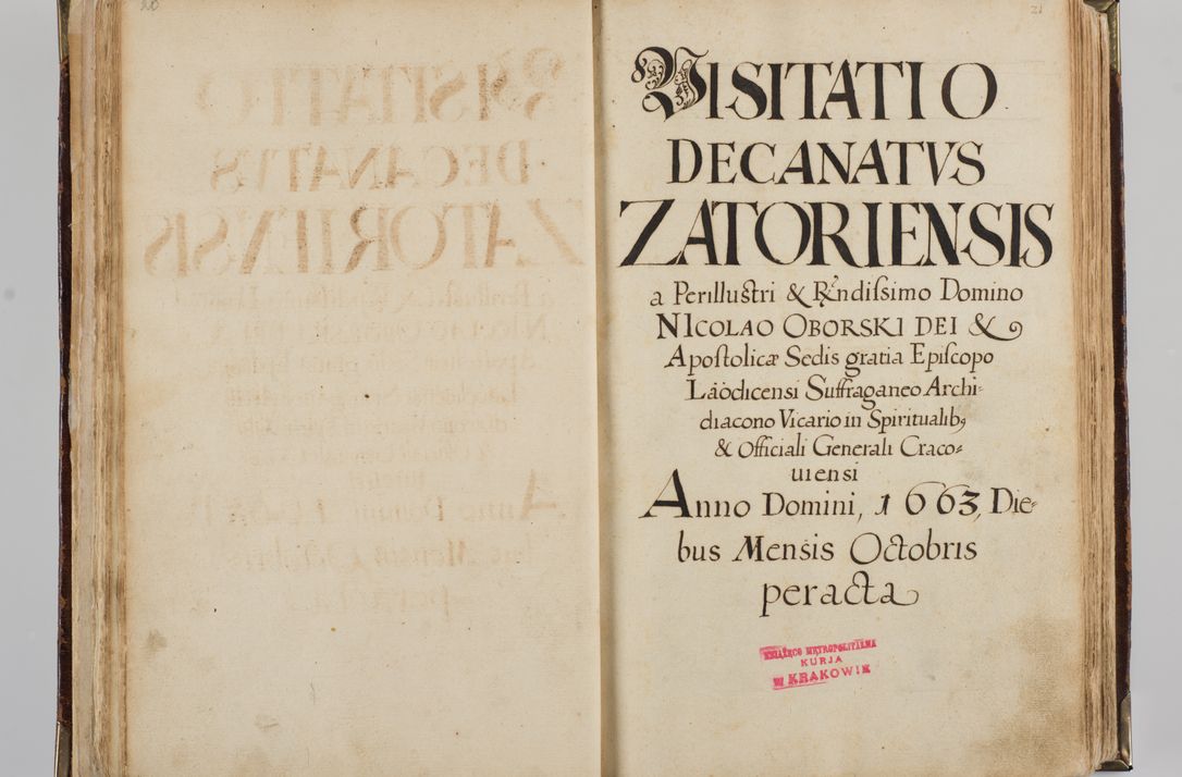 Zdjęcie nr 29 dla obiektu archiwalnego: Visitatio quindecim decanatuum, nempe: Skavinensis, Zathoriensis, Novi Montis, Skalensis, Wrocimoviensis, Adreoviensis, Kijensis, Paczanoviensis, Oswiecimensis, Żywiecensis, Witoviensis, Skoliensis, Opatovecensis, Wielicensis et Plesnensis a Peril. et R.D. Nicolao Oborski, episcopo Laodicensis, suffraganeo, archidiacono, vicario in spiritualibus generali Cracoviensi in annis 1663 - 1665 expedita