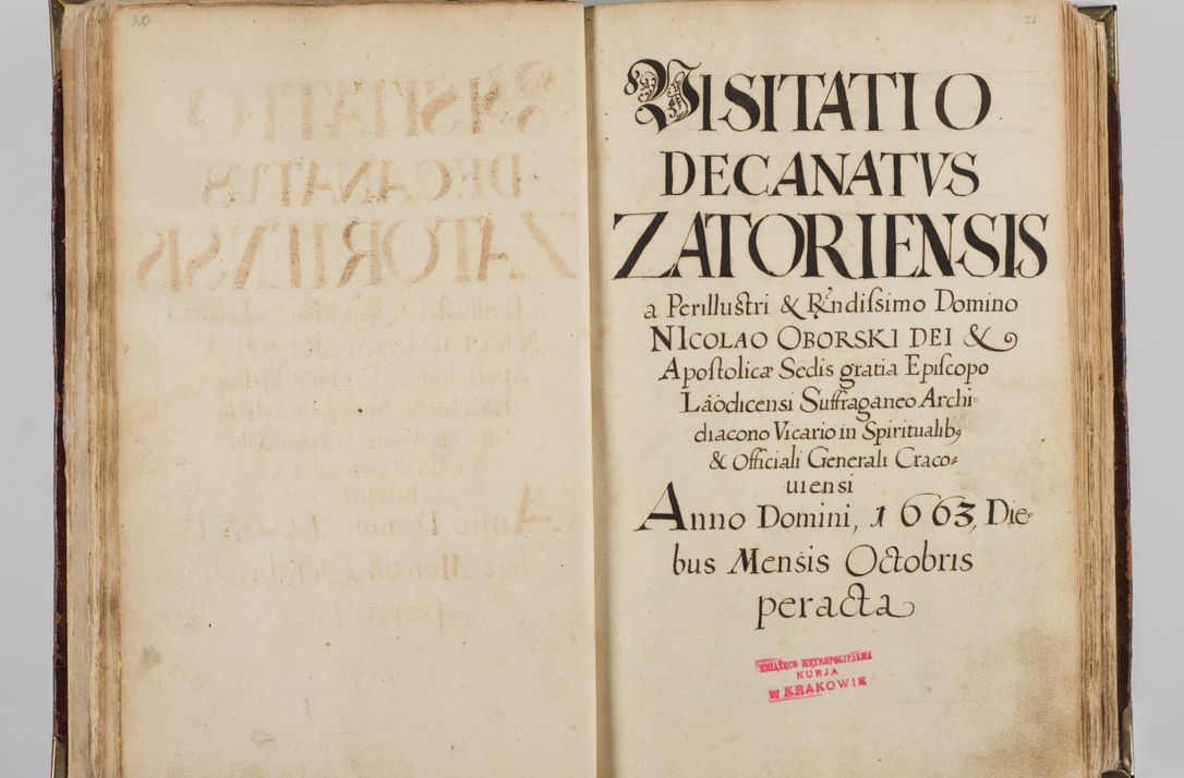 Zdjęcie nr 28 dla obiektu archiwalnego: Visitatio quindecim decanatuum, nempe: Skavinensis, Zathoriensis, Novi Montis, Skalensis, Wrocimoviensis, Adreoviensis, Kijensis, Paczanoviensis, Oswiecimensis, Żywiecensis, Witoviensis, Skoliensis, Opatovecensis, Wielicensis et Plesnensis a Peril. et R.D. Nicolao Oborski, episcopo Laodicensis, suffraganeo, archidiacono, vicario in spiritualibus generali Cracoviensi in annis 1663 - 1665 expedita