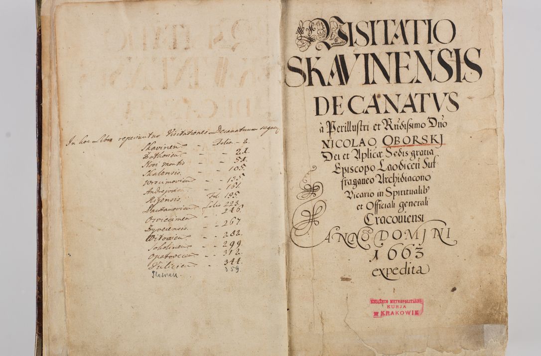 Zdjęcie nr 8 dla obiektu archiwalnego: Visitatio quindecim decanatuum, nempe: Skavinensis, Zathoriensis, Novi Montis, Skalensis, Wrocimoviensis, Adreoviensis, Kijensis, Paczanoviensis, Oswiecimensis, Żywiecensis, Witoviensis, Skoliensis, Opatovecensis, Wielicensis et Plesnensis a Peril. et R.D. Nicolao Oborski, episcopo Laodicensis, suffraganeo, archidiacono, vicario in spiritualibus generali Cracoviensi in annis 1663 - 1665 expedita