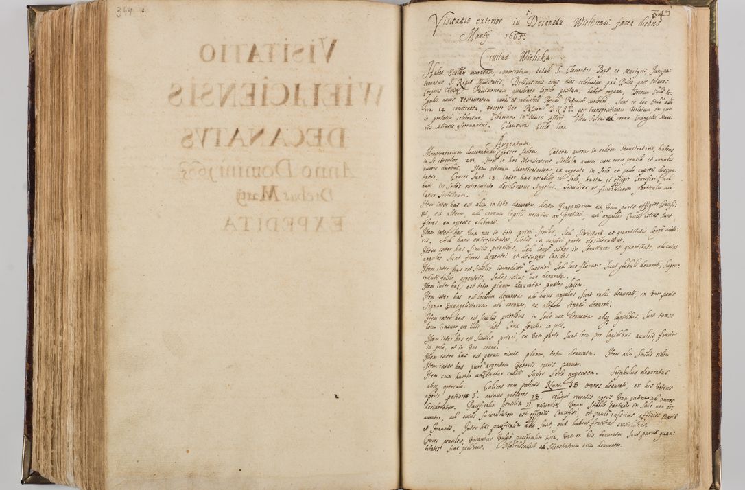 Zdjęcie nr 357 dla obiektu archiwalnego: Visitatio quindecim decanatuum, nempe: Skavinensis, Zathoriensis, Novi Montis, Skalensis, Wrocimoviensis, Adreoviensis, Kijensis, Paczanoviensis, Oswiecimensis, Żywiecensis, Witoviensis, Skoliensis, Opatovecensis, Wielicensis et Plesnensis a Peril. et R.D. Nicolao Oborski, episcopo Laodicensis, suffraganeo, archidiacono, vicario in spiritualibus generali Cracoviensi in annis 1663 - 1665 expedita