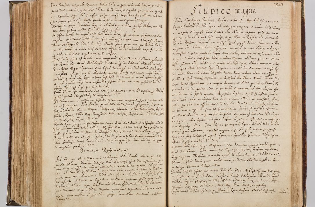Zdjęcie nr 339 dla obiektu archiwalnego: Visitatio quindecim decanatuum, nempe: Skavinensis, Zathoriensis, Novi Montis, Skalensis, Wrocimoviensis, Adreoviensis, Kijensis, Paczanoviensis, Oswiecimensis, Żywiecensis, Witoviensis, Skoliensis, Opatovecensis, Wielicensis et Plesnensis a Peril. et R.D. Nicolao Oborski, episcopo Laodicensis, suffraganeo, archidiacono, vicario in spiritualibus generali Cracoviensi in annis 1663 - 1665 expedita