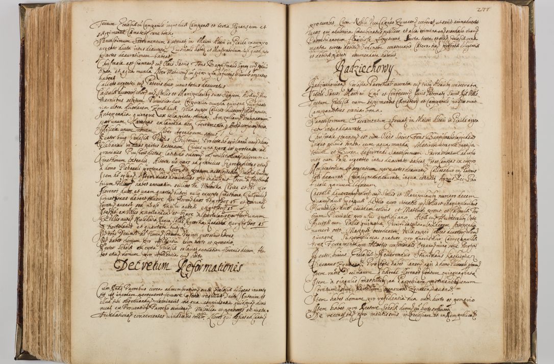 Zdjęcie nr 289 dla obiektu archiwalnego: Visitatio quindecim decanatuum, nempe: Skavinensis, Zathoriensis, Novi Montis, Skalensis, Wrocimoviensis, Adreoviensis, Kijensis, Paczanoviensis, Oswiecimensis, Żywiecensis, Witoviensis, Skoliensis, Opatovecensis, Wielicensis et Plesnensis a Peril. et R.D. Nicolao Oborski, episcopo Laodicensis, suffraganeo, archidiacono, vicario in spiritualibus generali Cracoviensi in annis 1663 - 1665 expedita