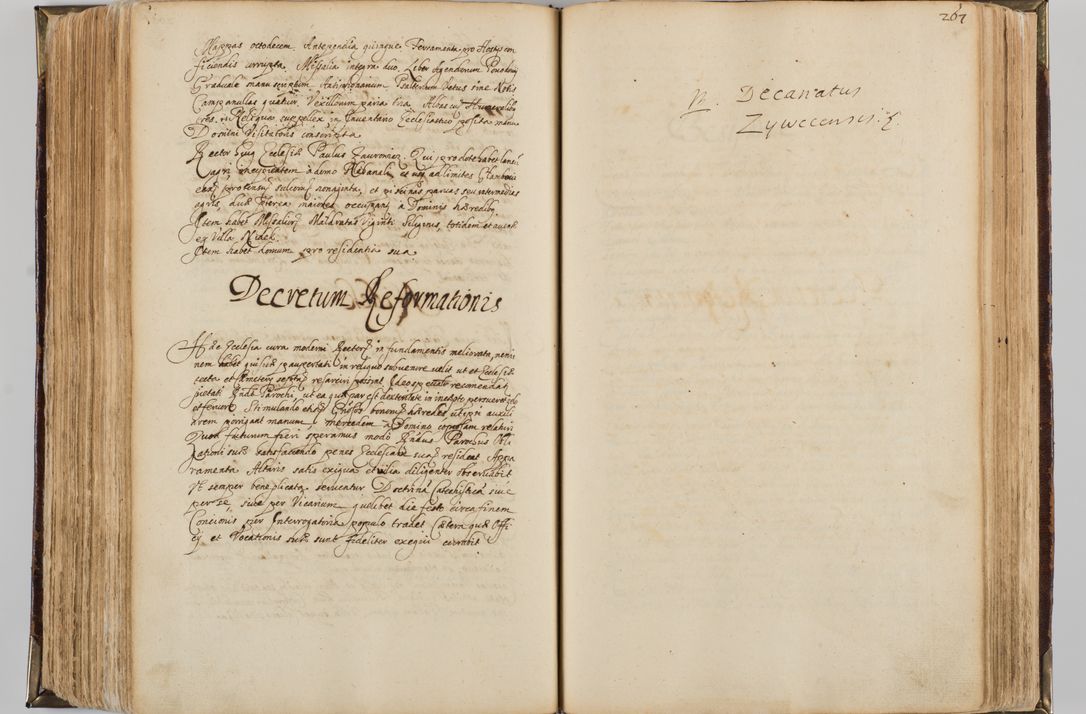 Zdjęcie nr 279 dla obiektu archiwalnego: Visitatio quindecim decanatuum, nempe: Skavinensis, Zathoriensis, Novi Montis, Skalensis, Wrocimoviensis, Adreoviensis, Kijensis, Paczanoviensis, Oswiecimensis, Żywiecensis, Witoviensis, Skoliensis, Opatovecensis, Wielicensis et Plesnensis a Peril. et R.D. Nicolao Oborski, episcopo Laodicensis, suffraganeo, archidiacono, vicario in spiritualibus generali Cracoviensi in annis 1663 - 1665 expedita