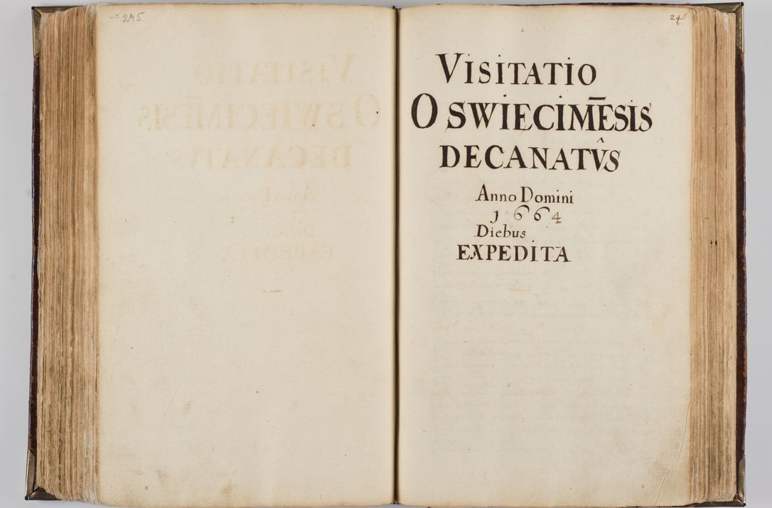 Zdjęcie nr 258 dla obiektu archiwalnego: Visitatio quindecim decanatuum, nempe: Skavinensis, Zathoriensis, Novi Montis, Skalensis, Wrocimoviensis, Adreoviensis, Kijensis, Paczanoviensis, Oswiecimensis, Żywiecensis, Witoviensis, Skoliensis, Opatovecensis, Wielicensis et Plesnensis a Peril. et R.D. Nicolao Oborski, episcopo Laodicensis, suffraganeo, archidiacono, vicario in spiritualibus generali Cracoviensi in annis 1663 - 1665 expedita