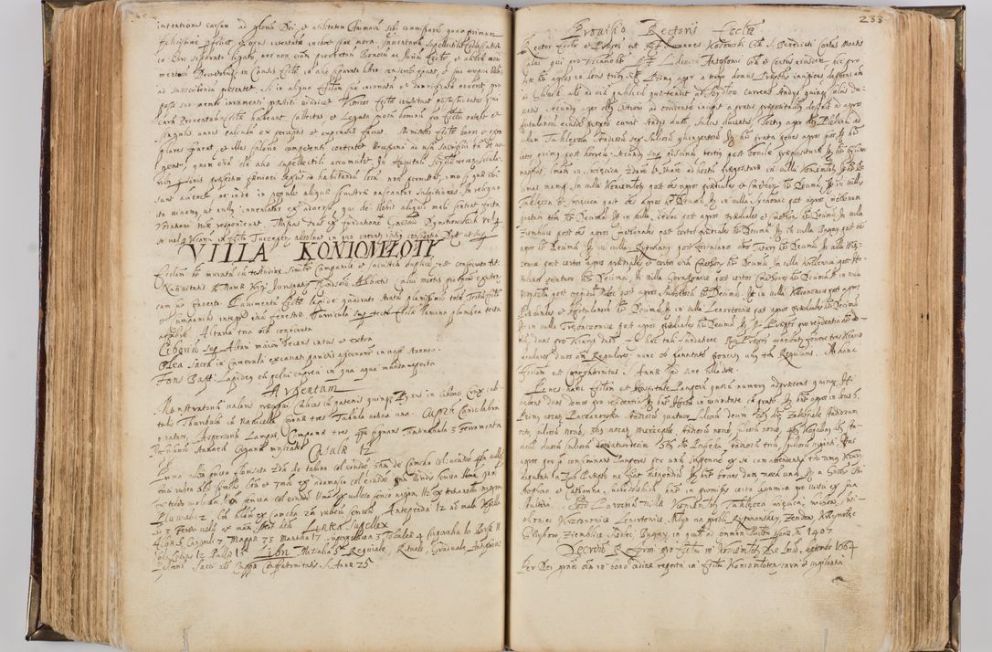 Zdjęcie nr 245 dla obiektu archiwalnego: Visitatio quindecim decanatuum, nempe: Skavinensis, Zathoriensis, Novi Montis, Skalensis, Wrocimoviensis, Adreoviensis, Kijensis, Paczanoviensis, Oswiecimensis, Żywiecensis, Witoviensis, Skoliensis, Opatovecensis, Wielicensis et Plesnensis a Peril. et R.D. Nicolao Oborski, episcopo Laodicensis, suffraganeo, archidiacono, vicario in spiritualibus generali Cracoviensi in annis 1663 - 1665 expedita