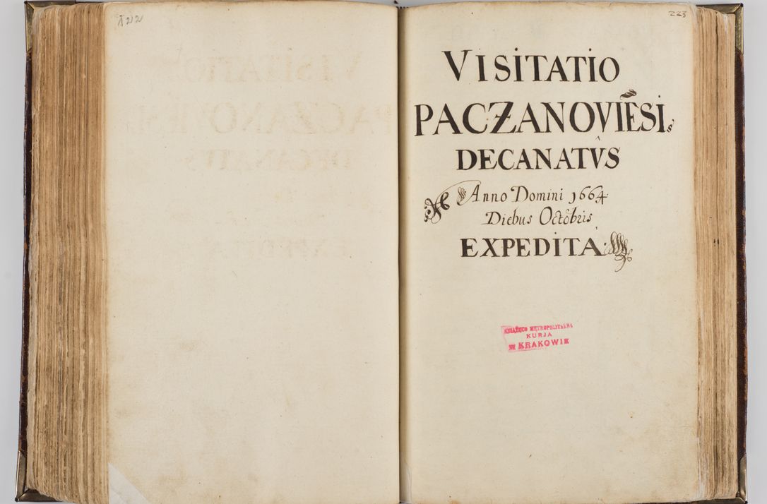 Zdjęcie nr 234 dla obiektu archiwalnego: Visitatio quindecim decanatuum, nempe: Skavinensis, Zathoriensis, Novi Montis, Skalensis, Wrocimoviensis, Adreoviensis, Kijensis, Paczanoviensis, Oswiecimensis, Żywiecensis, Witoviensis, Skoliensis, Opatovecensis, Wielicensis et Plesnensis a Peril. et R.D. Nicolao Oborski, episcopo Laodicensis, suffraganeo, archidiacono, vicario in spiritualibus generali Cracoviensi in annis 1663 - 1665 expedita