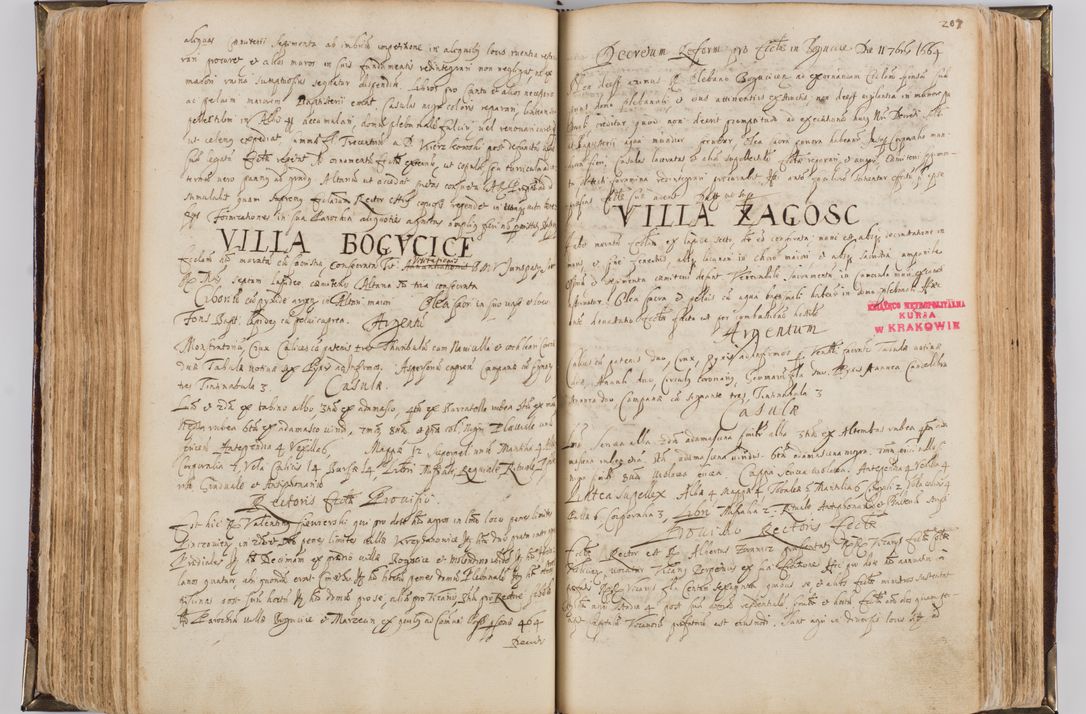 Zdjęcie nr 217 dla obiektu archiwalnego: Visitatio quindecim decanatuum, nempe: Skavinensis, Zathoriensis, Novi Montis, Skalensis, Wrocimoviensis, Adreoviensis, Kijensis, Paczanoviensis, Oswiecimensis, Żywiecensis, Witoviensis, Skoliensis, Opatovecensis, Wielicensis et Plesnensis a Peril. et R.D. Nicolao Oborski, episcopo Laodicensis, suffraganeo, archidiacono, vicario in spiritualibus generali Cracoviensi in annis 1663 - 1665 expedita