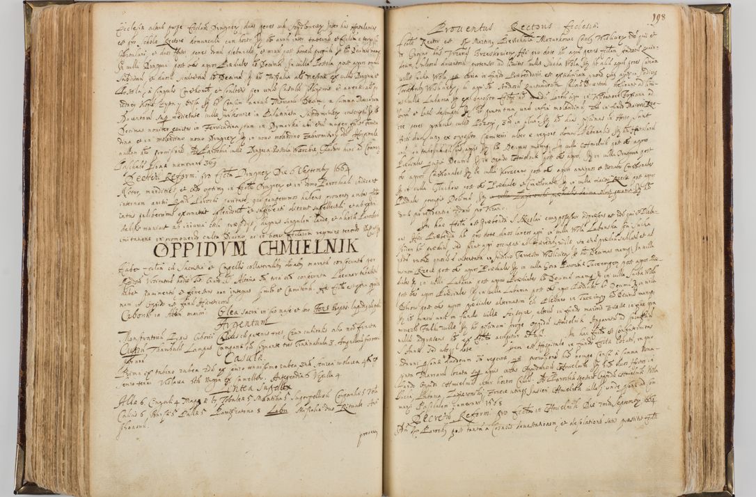 Zdjęcie nr 208 dla obiektu archiwalnego: Visitatio quindecim decanatuum, nempe: Skavinensis, Zathoriensis, Novi Montis, Skalensis, Wrocimoviensis, Adreoviensis, Kijensis, Paczanoviensis, Oswiecimensis, Żywiecensis, Witoviensis, Skoliensis, Opatovecensis, Wielicensis et Plesnensis a Peril. et R.D. Nicolao Oborski, episcopo Laodicensis, suffraganeo, archidiacono, vicario in spiritualibus generali Cracoviensi in annis 1663 - 1665 expedita