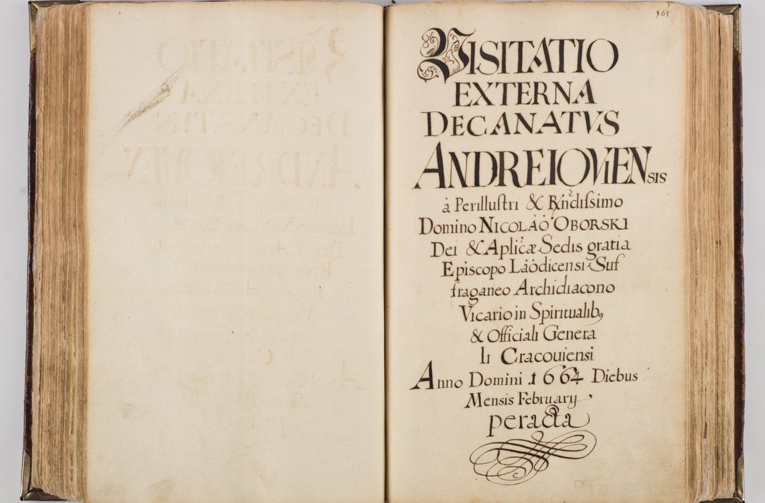 Zdjęcie nr 172 dla obiektu archiwalnego: Visitatio quindecim decanatuum, nempe: Skavinensis, Zathoriensis, Novi Montis, Skalensis, Wrocimoviensis, Adreoviensis, Kijensis, Paczanoviensis, Oswiecimensis, Żywiecensis, Witoviensis, Skoliensis, Opatovecensis, Wielicensis et Plesnensis a Peril. et R.D. Nicolao Oborski, episcopo Laodicensis, suffraganeo, archidiacono, vicario in spiritualibus generali Cracoviensi in annis 1663 - 1665 expedita