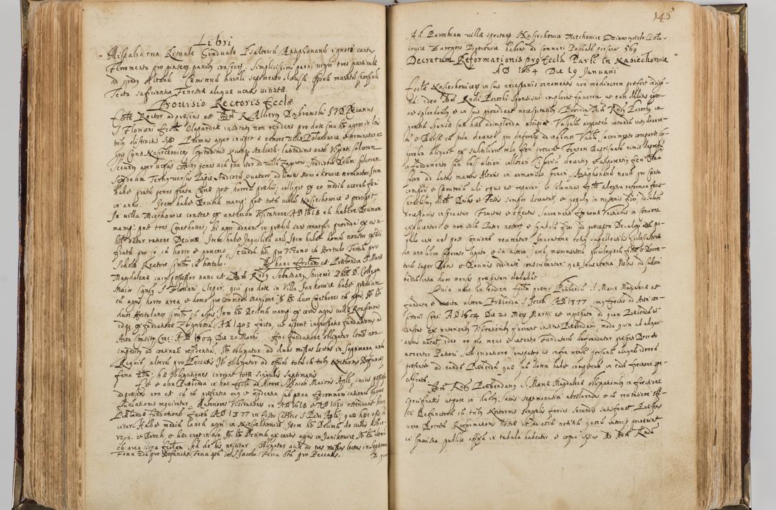 Zdjęcie nr 156 dla obiektu archiwalnego: Visitatio quindecim decanatuum, nempe: Skavinensis, Zathoriensis, Novi Montis, Skalensis, Wrocimoviensis, Adreoviensis, Kijensis, Paczanoviensis, Oswiecimensis, Żywiecensis, Witoviensis, Skoliensis, Opatovecensis, Wielicensis et Plesnensis a Peril. et R.D. Nicolao Oborski, episcopo Laodicensis, suffraganeo, archidiacono, vicario in spiritualibus generali Cracoviensi in annis 1663 - 1665 expedita