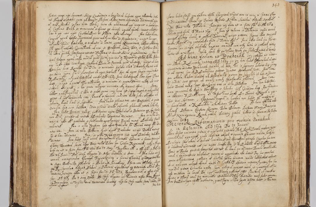 Zdjęcie nr 152 dla obiektu archiwalnego: Visitatio quindecim decanatuum, nempe: Skavinensis, Zathoriensis, Novi Montis, Skalensis, Wrocimoviensis, Adreoviensis, Kijensis, Paczanoviensis, Oswiecimensis, Żywiecensis, Witoviensis, Skoliensis, Opatovecensis, Wielicensis et Plesnensis a Peril. et R.D. Nicolao Oborski, episcopo Laodicensis, suffraganeo, archidiacono, vicario in spiritualibus generali Cracoviensi in annis 1663 - 1665 expedita