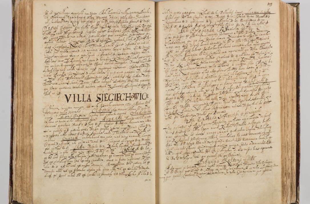 Zdjęcie nr 119 dla obiektu archiwalnego: Visitatio quindecim decanatuum, nempe: Skavinensis, Zathoriensis, Novi Montis, Skalensis, Wrocimoviensis, Adreoviensis, Kijensis, Paczanoviensis, Oswiecimensis, Żywiecensis, Witoviensis, Skoliensis, Opatovecensis, Wielicensis et Plesnensis a Peril. et R.D. Nicolao Oborski, episcopo Laodicensis, suffraganeo, archidiacono, vicario in spiritualibus generali Cracoviensi in annis 1663 - 1665 expedita