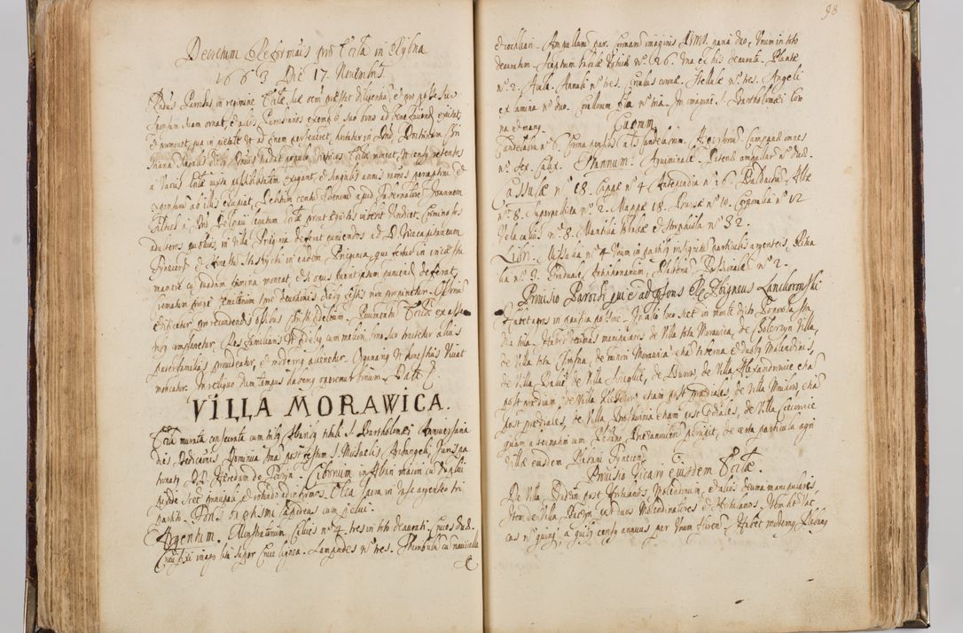 Zdjęcie nr 108 dla obiektu archiwalnego: Visitatio quindecim decanatuum, nempe: Skavinensis, Zathoriensis, Novi Montis, Skalensis, Wrocimoviensis, Adreoviensis, Kijensis, Paczanoviensis, Oswiecimensis, Żywiecensis, Witoviensis, Skoliensis, Opatovecensis, Wielicensis et Plesnensis a Peril. et R.D. Nicolao Oborski, episcopo Laodicensis, suffraganeo, archidiacono, vicario in spiritualibus generali Cracoviensi in annis 1663 - 1665 expedita