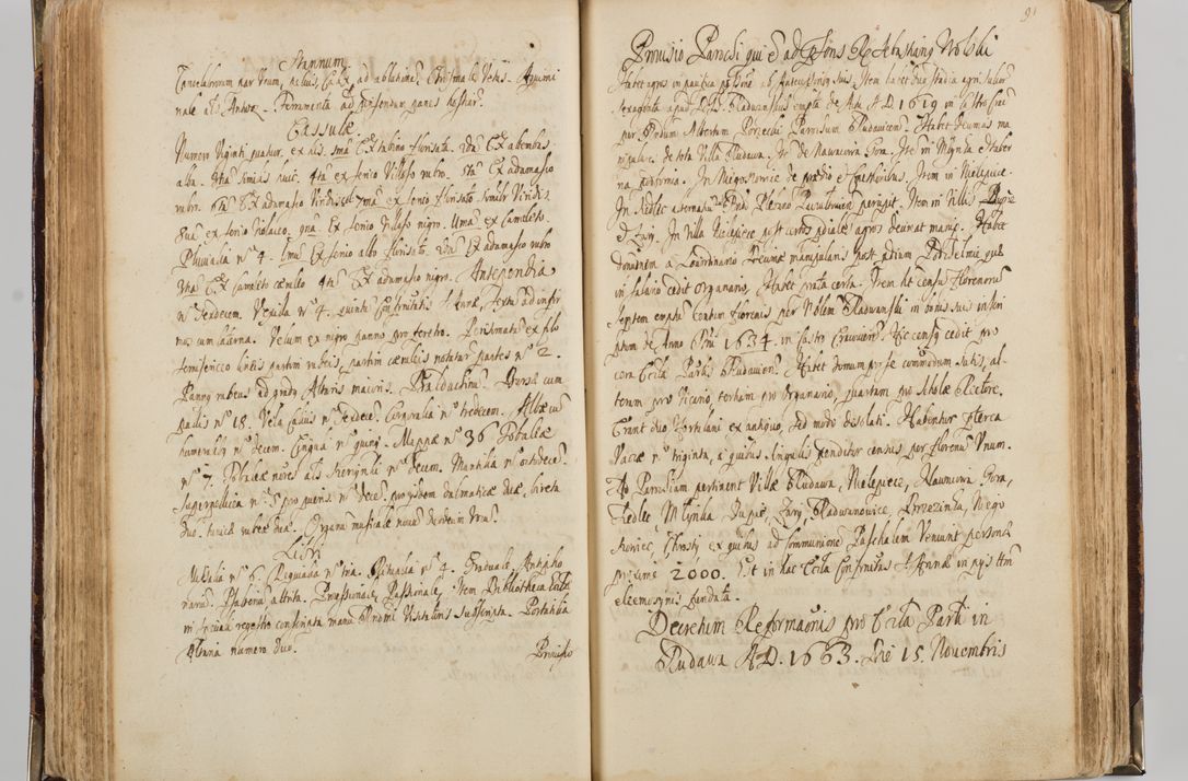 Zdjęcie nr 101 dla obiektu archiwalnego: Visitatio quindecim decanatuum, nempe: Skavinensis, Zathoriensis, Novi Montis, Skalensis, Wrocimoviensis, Adreoviensis, Kijensis, Paczanoviensis, Oswiecimensis, Żywiecensis, Witoviensis, Skoliensis, Opatovecensis, Wielicensis et Plesnensis a Peril. et R.D. Nicolao Oborski, episcopo Laodicensis, suffraganeo, archidiacono, vicario in spiritualibus generali Cracoviensi in annis 1663 - 1665 expedita