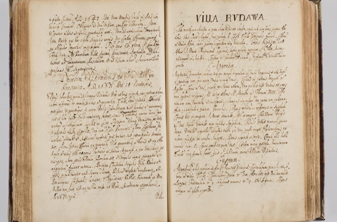 Zdjęcie nr 100 dla obiektu archiwalnego: Visitatio quindecim decanatuum, nempe: Skavinensis, Zathoriensis, Novi Montis, Skalensis, Wrocimoviensis, Adreoviensis, Kijensis, Paczanoviensis, Oswiecimensis, Żywiecensis, Witoviensis, Skoliensis, Opatovecensis, Wielicensis et Plesnensis a Peril. et R.D. Nicolao Oborski, episcopo Laodicensis, suffraganeo, archidiacono, vicario in spiritualibus generali Cracoviensi in annis 1663 - 1665 expedita