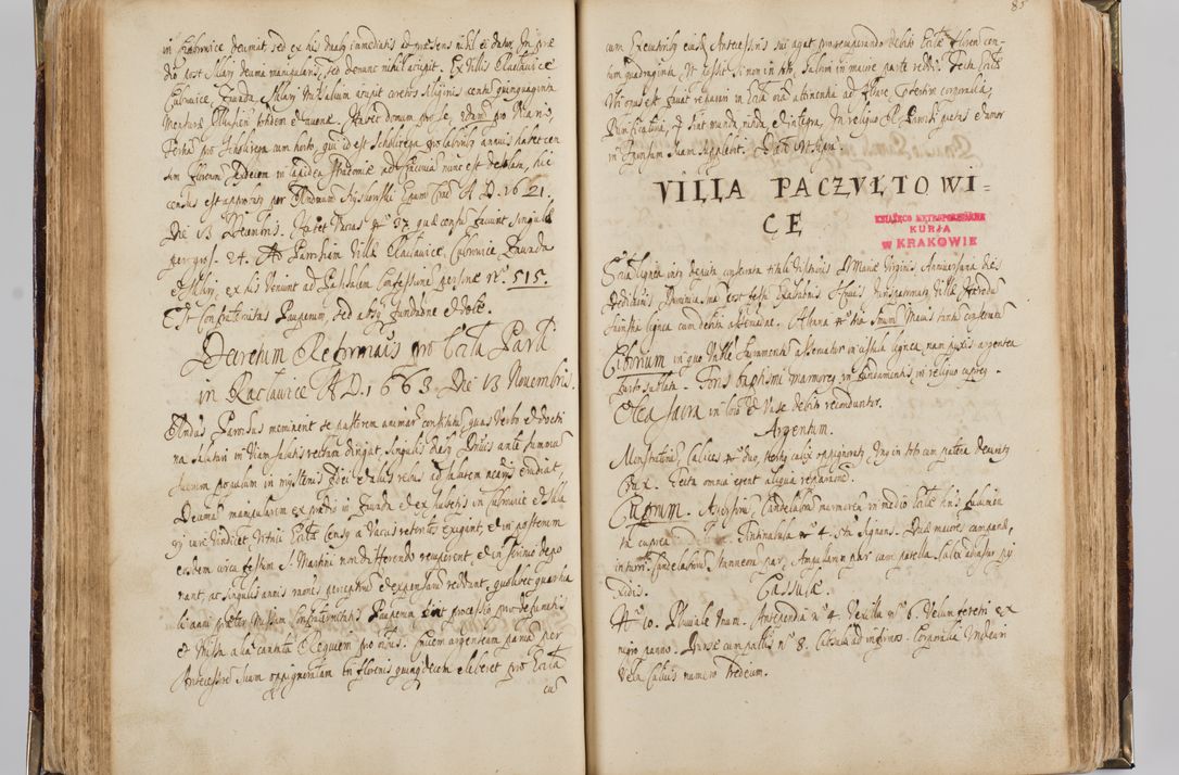 Zdjęcie nr 95 dla obiektu archiwalnego: Visitatio quindecim decanatuum, nempe: Skavinensis, Zathoriensis, Novi Montis, Skalensis, Wrocimoviensis, Adreoviensis, Kijensis, Paczanoviensis, Oswiecimensis, Żywiecensis, Witoviensis, Skoliensis, Opatovecensis, Wielicensis et Plesnensis a Peril. et R.D. Nicolao Oborski, episcopo Laodicensis, suffraganeo, archidiacono, vicario in spiritualibus generali Cracoviensi in annis 1663 - 1665 expedita