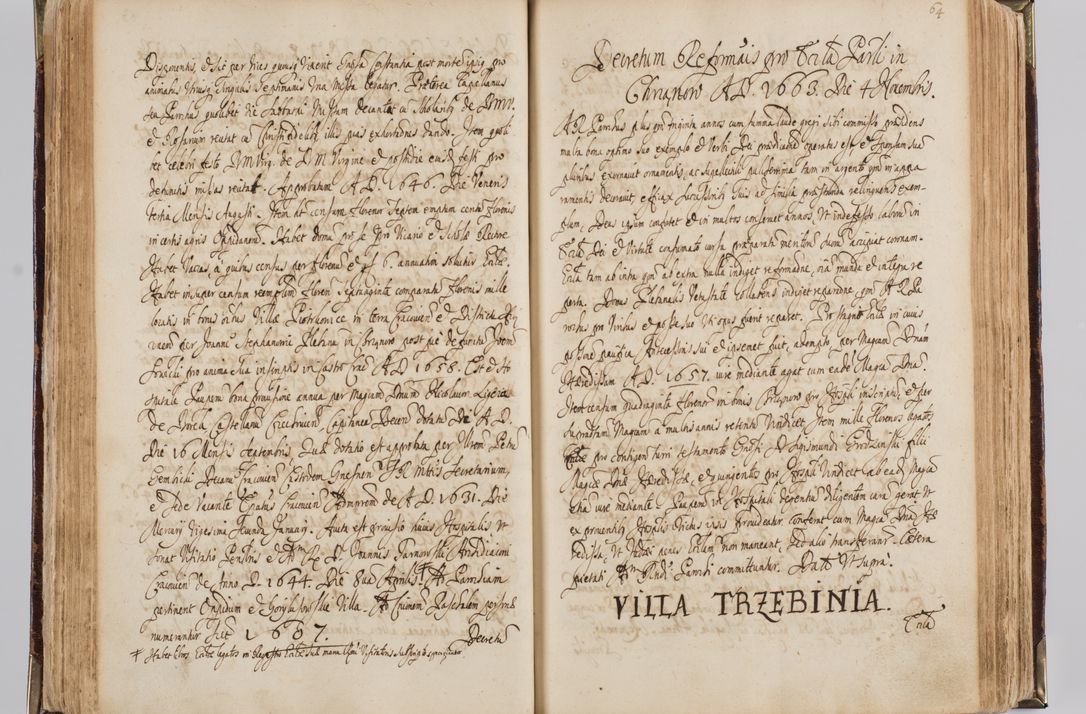 Zdjęcie nr 74 dla obiektu archiwalnego: Visitatio quindecim decanatuum, nempe: Skavinensis, Zathoriensis, Novi Montis, Skalensis, Wrocimoviensis, Adreoviensis, Kijensis, Paczanoviensis, Oswiecimensis, Żywiecensis, Witoviensis, Skoliensis, Opatovecensis, Wielicensis et Plesnensis a Peril. et R.D. Nicolao Oborski, episcopo Laodicensis, suffraganeo, archidiacono, vicario in spiritualibus generali Cracoviensi in annis 1663 - 1665 expedita