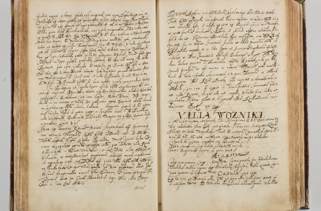 Zdjęcie nr 47 dla obiektu archiwalnego: Visitatio quindecim decanatuum, nempe: Skavinensis, Zathoriensis, Novi Montis, Skalensis, Wrocimoviensis, Adreoviensis, Kijensis, Paczanoviensis, Oswiecimensis, Żywiecensis, Witoviensis, Skoliensis, Opatovecensis, Wielicensis et Plesnensis a Peril. et R.D. Nicolao Oborski, episcopo Laodicensis, suffraganeo, archidiacono, vicario in spiritualibus generali Cracoviensi in annis 1663 - 1665 expedita