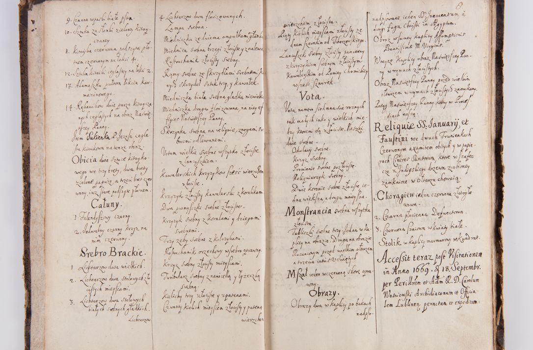 Zdjęcie nr 13 dla obiektu archiwalnego: Visitatio ecclesiarum parachialium in decanatu Casimieriensi in archidiaconatu Lublinensi expedita per R.D. Josephum Nieradzki, canonicum Luceoriensem, praepostium Markuszoviensem, surrogatum officialem Lublinensem ab Illustr. R.D. Andrea Trzebicki, episco Cracoviensi, duce Severiae specialiter datum et deputatum commissarium. Visitatio heac peracta est a.D. 1675