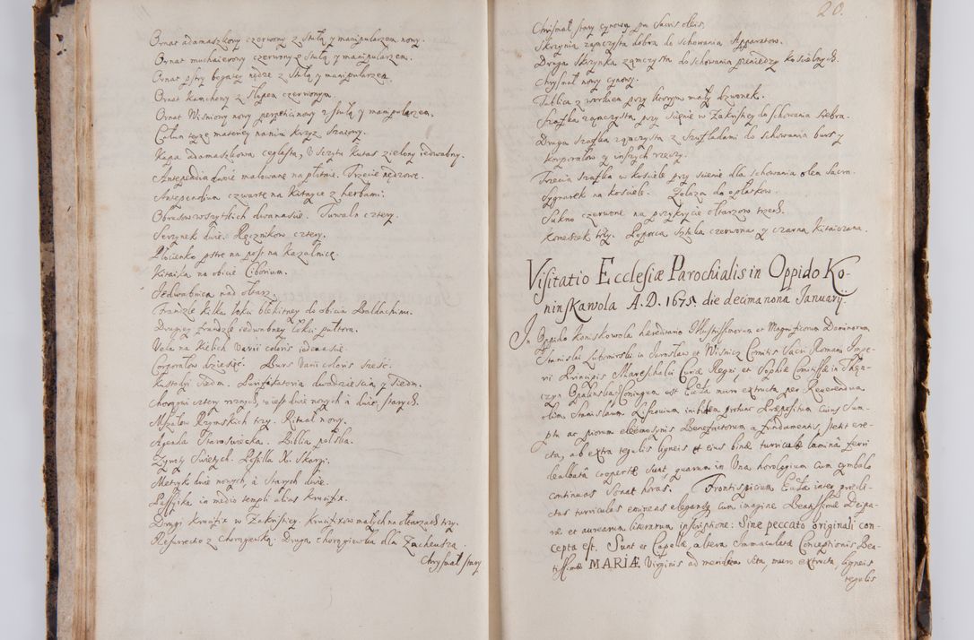 Zdjęcie nr 25 dla obiektu archiwalnego: Visitatio ecclesiarum parachialium in decanatu Casimieriensi in archidiaconatu Lublinensi expedita per R.D. Josephum Nieradzki, canonicum Luceoriensem, praepostium Markuszoviensem, surrogatum officialem Lublinensem ab Illustr. R.D. Andrea Trzebicki, episco Cracoviensi, duce Severiae specialiter datum et deputatum commissarium. Visitatio heac peracta est a.D. 1675